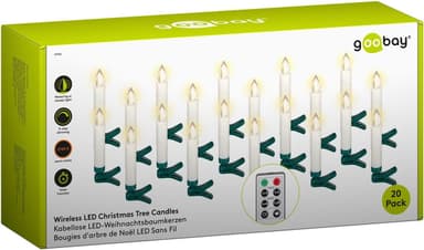 20 langatonta LED-joulukuusivaloa