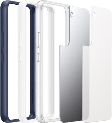 Samsung S22 kehystetty suojakuori (sininen)