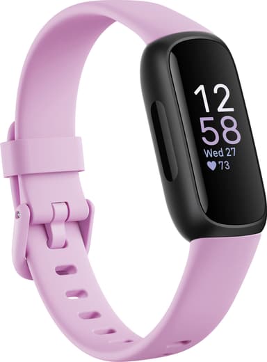 Fitbit Inspire 3 aktiivisuusranneke (Black/Lilac Bliss)