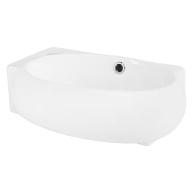 Keraaminen pesuallas, jossa on viemäröintisarja 430 x 280 mm