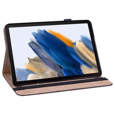 SKALO Samsung Tab A9+ PU-nahkainen Lompakkokotelo - Musta