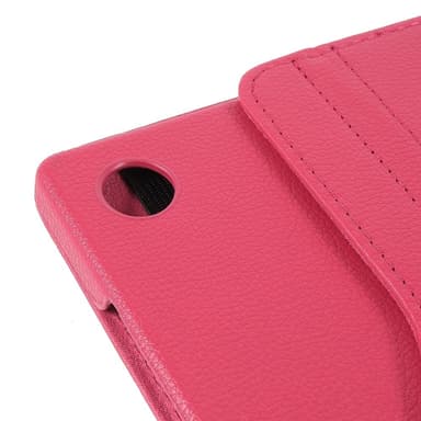 SKALO Samsung Tab A9+ 360 Litchi Suojakotelo - Cerise