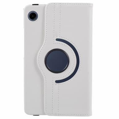 SKALO Samsung Tab A9 360 Litchi Suojakotelo - Valkoinen