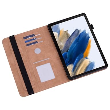 SKALO Samsung Tab A9+ PU-nahkainen Lompakkokotelo - Musta