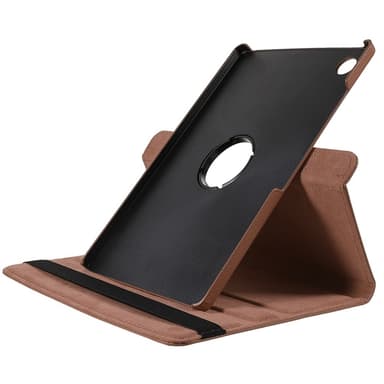 SKALO Samsung Tab A9+ 360 Litchi Suojakotelo - Ruskea