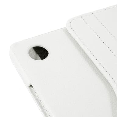 SKALO Samsung Tab A9+ 360 Litchi Suojakotelo - Valkoinen