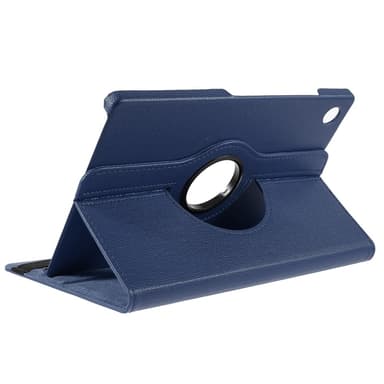 SKALO Samsung Tab A9+ 360 Litchi Suojakotelo - Tummansininen