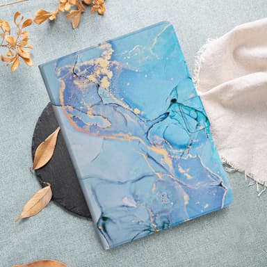 SKALO Samsung Tab A9 Marmorikotelo - Sininen