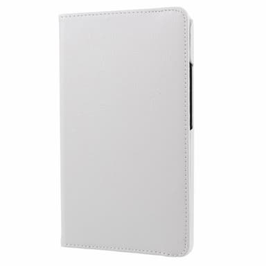 SKALO Samsung Tab A9 360 Litchi Suojakotelo - Valkoinen
