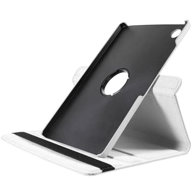 SKALO Samsung Tab A9+ 360 Litchi Suojakotelo - Valkoinen