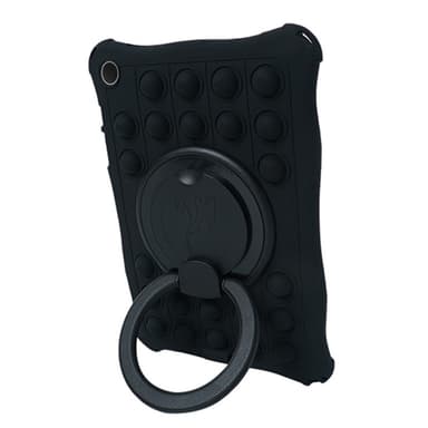 SKALO Samsung Tab A9+ Shock Resistant Armor Popit Silicone Kuori  - Musta