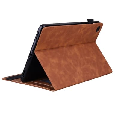 SKALO Samsung Tab A9+ PU-nahkainen Lompakkokotelo - Ruskea