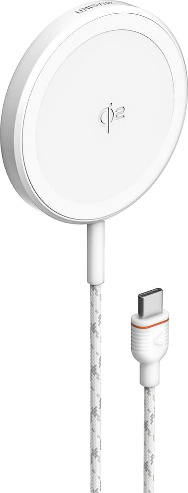 Unisynk Qi2 15 W langaton laturi (valkoinen)