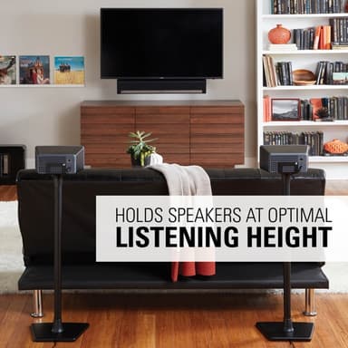 SANUS Floor Stand for Sonos One SL Play:1 Play:3 Single Black