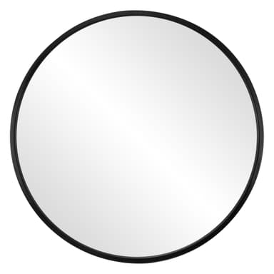 WOMO-DESIGN Seinäpeili Ø 70 cm, Pyöreä peili, musta metallikehys