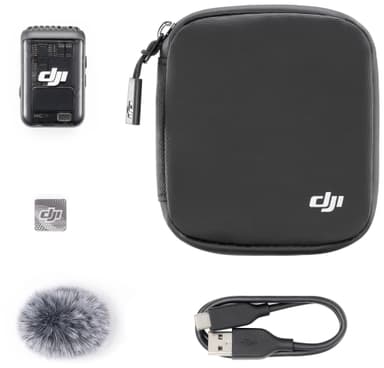 DJI Mic 2 langaton mikrofonivastaanotin (musta)