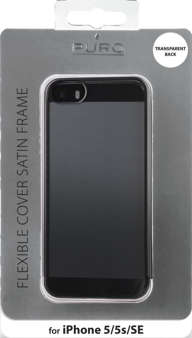 Puro iPhone SE/5S/5 suoja satiinikehys (harmaa)