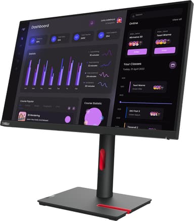Lenovo ThinkVision T24i-30 23.8" LCD näyttö 63CFMATXEU (raven black)