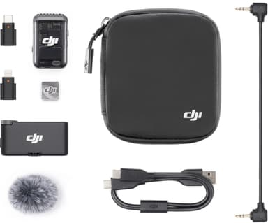 DJI Mic 2 langaton videomikrofonisarja (musta)
