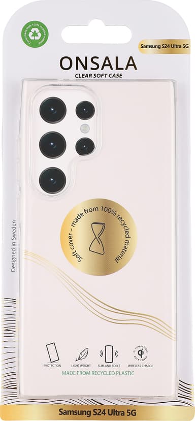 Onsala Samsung Galaxy S24 Ultra suojakuori (läpinäkyvä)