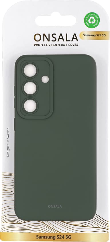 Onsala Samsung Galaxy S24 silikonikuori (vihreä)