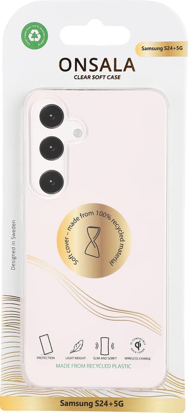 Onsala Samsung Galaxy S24 Plus suojakuori (läpinäkyvä)