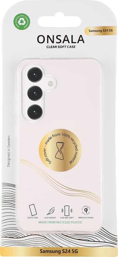 Onsala Samsung Galaxy S24 suojakuori (läpinäkyvä)