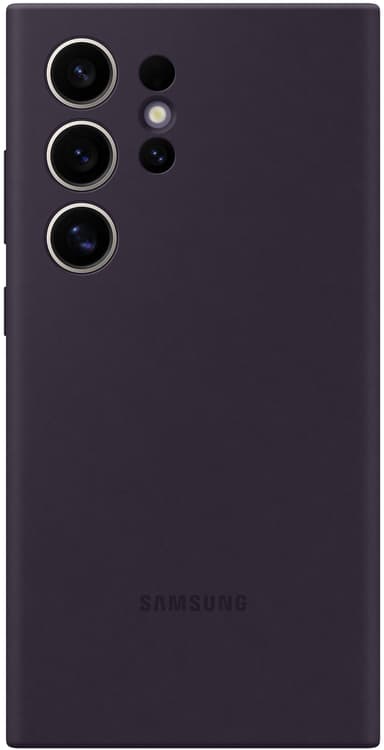 Samsung Galaxy S24 Ultra Silicone suojakuori (tummanvioletti)