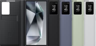 Samsung Galaxy S24 Ultra Smart View lompakkokotelo (musta)
