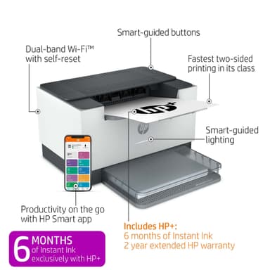 HP Laserjet M209dwe Wi-Fi mustavalkolasertulostin
