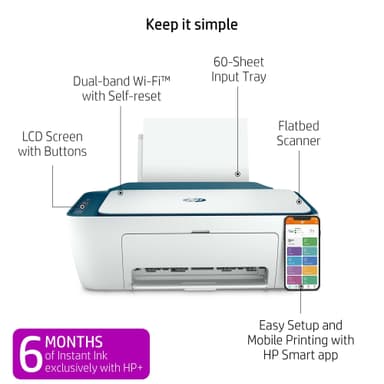 HP+ Deskjet 2721e AIO monitoimitulostin