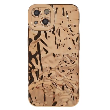 iPhone 15 Plus TPU Kuori Elektroplating Rypistynyt Epätasainen Puhelimen Suojakotelo