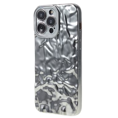 iPhone 15 Pro TPU Kuori Elektroplating Rypistynyt Epätasainen Puhelimen Suojakotelo
