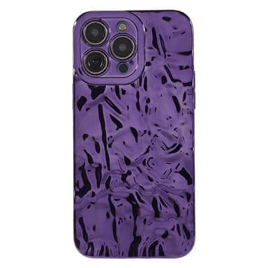 iPhone 15 Pro Max TPU Kuori Elektroplating Rypistynyt Epätasainen Puhelimen Suojakotelo