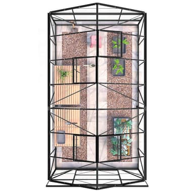 Lykke Kasvihuone Hybrid 11,3m2, musta