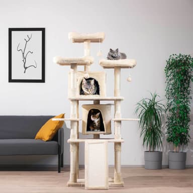 Trekker Kissan kiipeilypuu Tower 170cm, beige