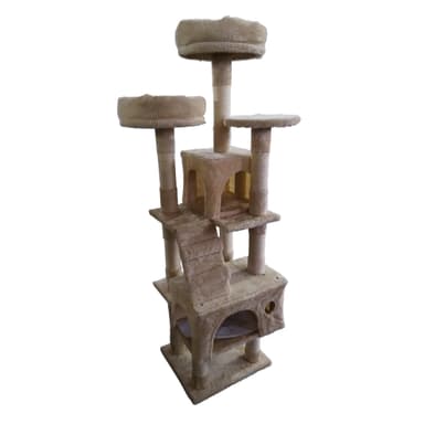 Trekker Kissan kiipeilypuu Tower 170cm, beige