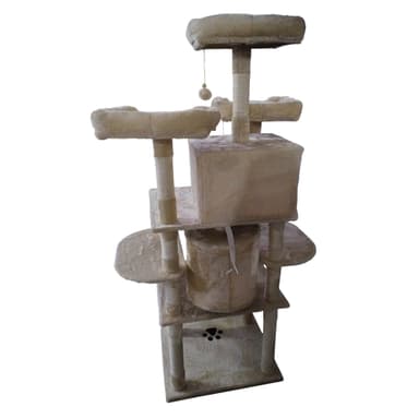 Trekker Kissan kiipeilypuu Tower 170cm, beige