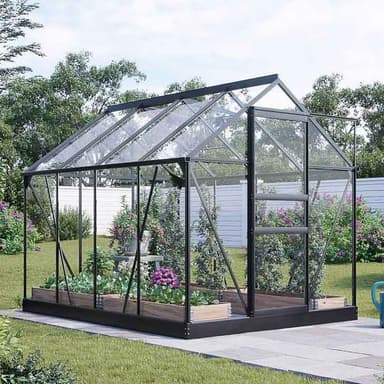 Lykke Kasvihuone Hybrid 5m2, musta