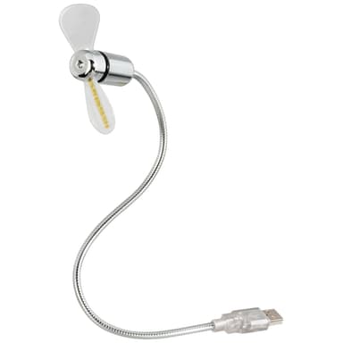 HAMA USB tuuletin LED valolla