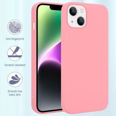iPhone 14 Suojakuori Kotelo Case (Vaaleanpunainen)