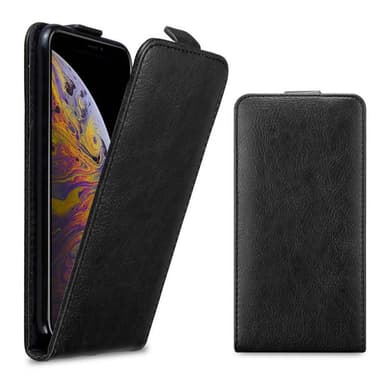 iPhone XS MAX Suojakuori Lompakkokotelo (Musta)