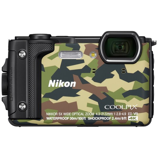 Nikon CoolPix W300 digikamera (musta/vihreä)