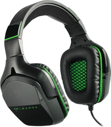 Piranha HX90 pelikuulokkeet (musta & vihreä)
