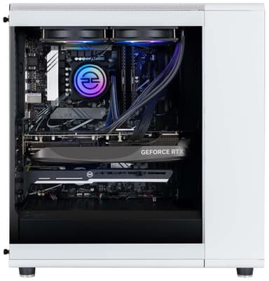 PCSpecialist North 200 i7/32/2000/4070 Ti Super (valkoinen)