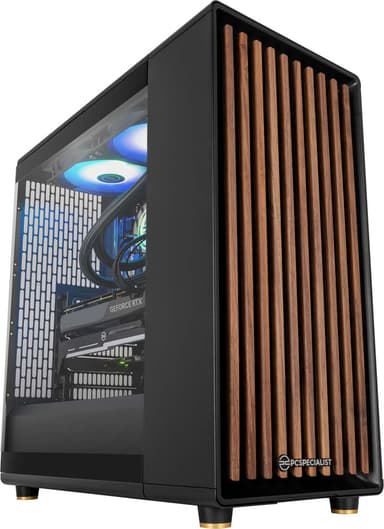 PCSpecialist North 100 i7-14F/16/1000/4070 Super pelitietokone (musta)