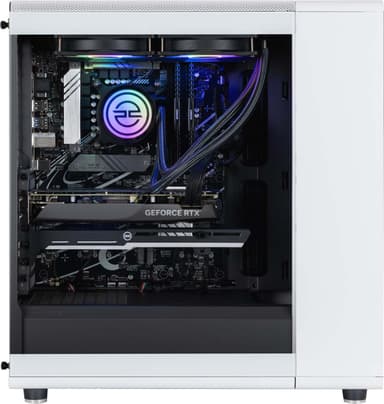 PCSpecialist North 100 i7-14F/16/1000/4070 Super (valkoinen)