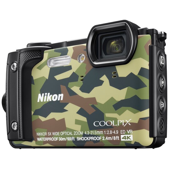 Nikon CoolPix W300 digikamera (musta/vihreä)