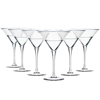 6x Kristallinkirkas Martini Lasi Cocktaillasi 145ml