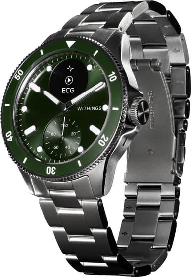 Withings ScanWatch Nova hybridikello 42 mm (vihreä)